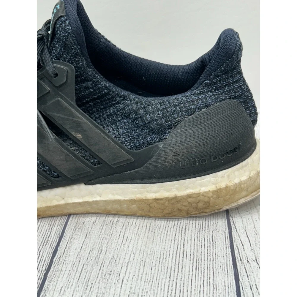 Adidas UltraBoost‎ Parley Sneakers Mens 11.5 Blue Knit Running Athletic